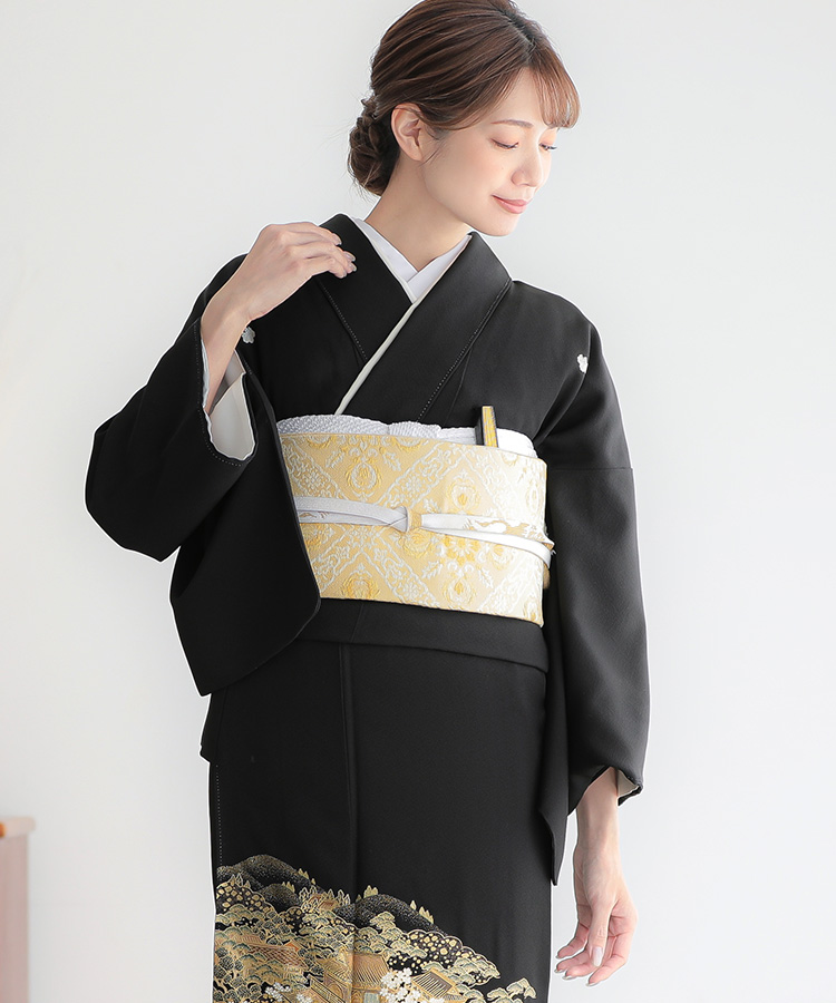 留袖レンタル 黒留袖 ts190 結婚式 着物レンタル 留め袖 フルセット 人気 母親 正絹 tomesode 親族 特選京友禅 正倉院模様慶華吉祥鳳凰 : 貸衣裳ぽえむ - 通販 - Yahoo!ショッピング