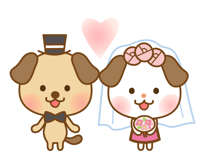 無料イラスト結婚式を挙げる新郎新婦パブリックドメインQ：著作権フリー画像素材集