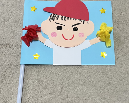 運動会の旗 製作キット 10セット 色選べます 追加可能 - メルカリ