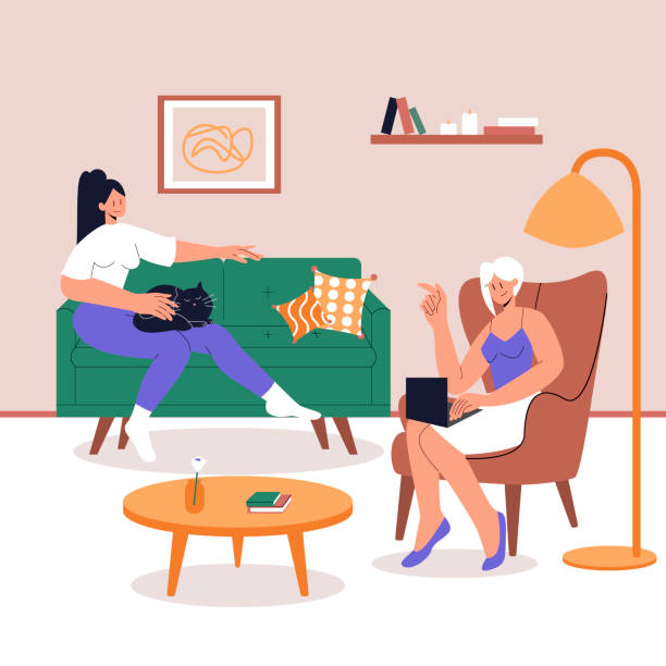 膝の上に横たわるカップル 女性 - CLIP STUDIO ASSETS