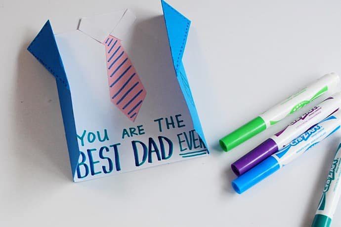 お父さん、愛してるよ！父の日手作りカード - ブルーリボン メッセージカード Ying Design 通販 16307243Creema クリーマ