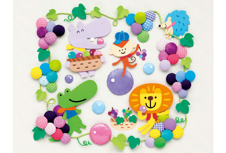 壁面飾り ぶどう マスカット秋 9月10月 保育教材 画用紙 - メルカリ