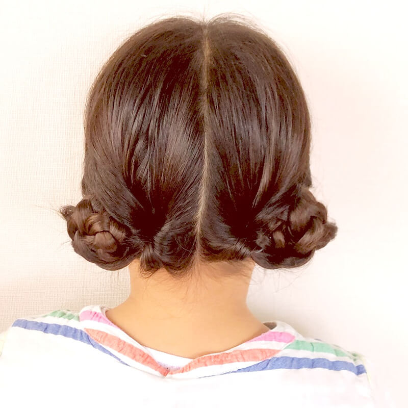 浴衣の髪型・ヘアスタイル '10 子供編み込みの基本 京染卸商業組合