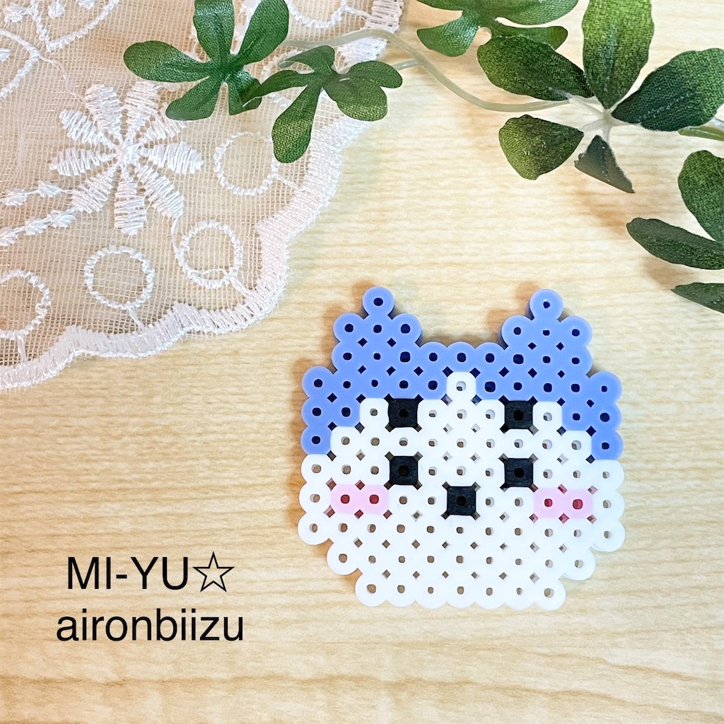 ちいかわ簡単クリスマス☆手作りアイロンビーズ図案作り方migiteni-lemon.com