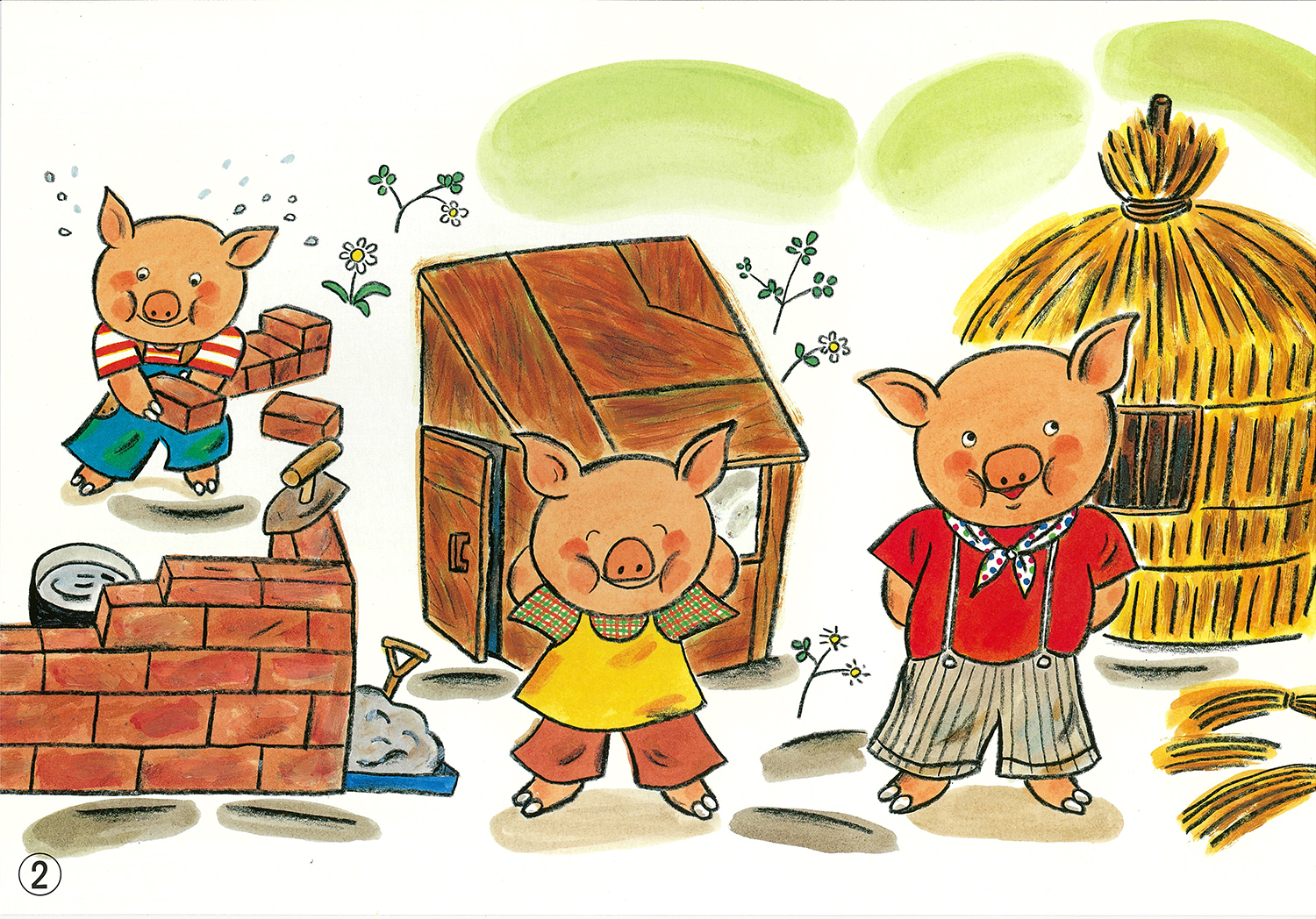 劇 3匹のこぶた ３歳児 レンガの家の造りがスゴイ！こどもっと 子育て・保育のための手遊び・体操共有サイト