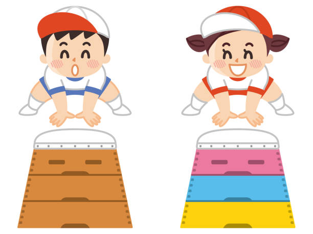 体操 跳び箱」のイラスト素材・ベクター画像 - イメージマートimagemart