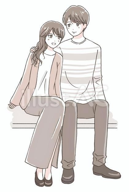 肩に手を置く上司 セクハラ のイラスト商用可・フリーイラスト素材ソコスト