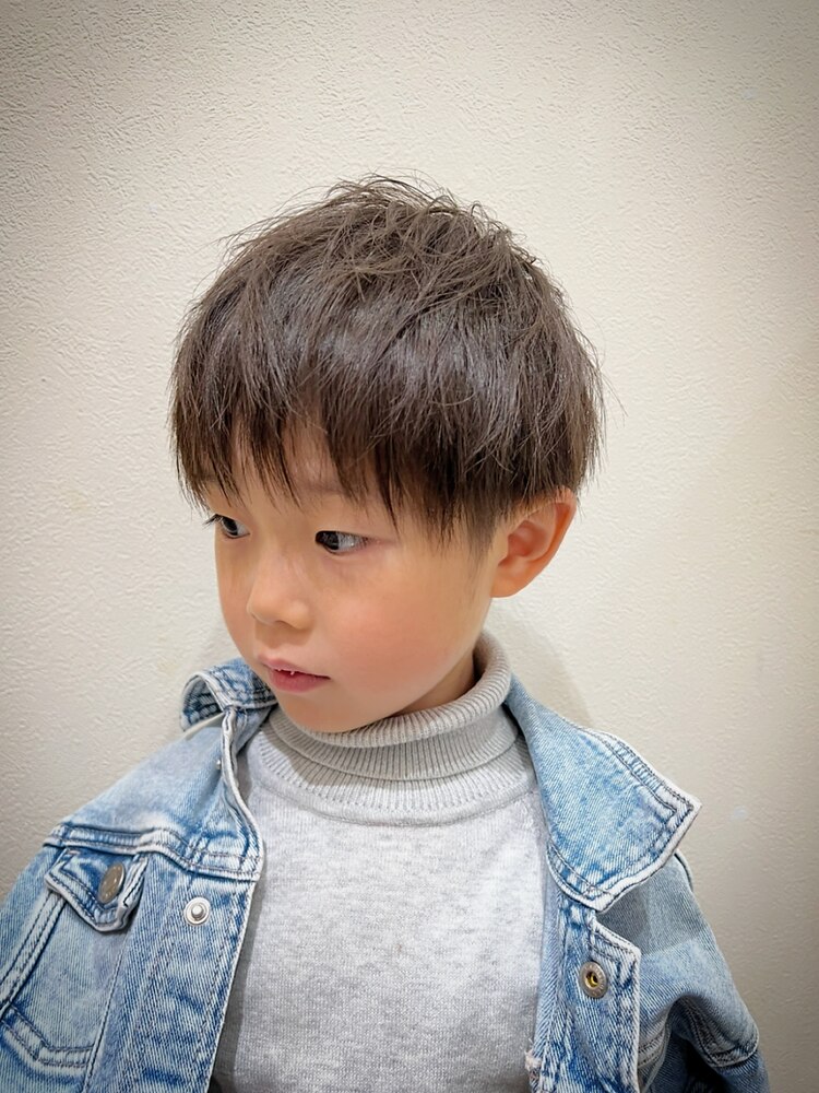 子供 マッシュヘア ツーブロックTikTok