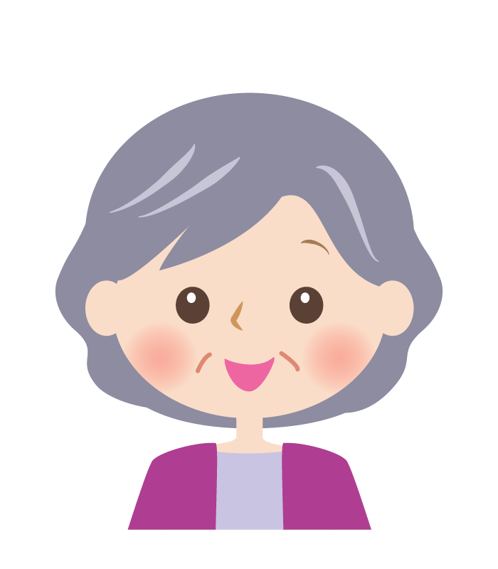 フリー素材おじいちゃんとおばあちゃんを手書きタッチでイラスト。温もりのあるやさしい雰囲気