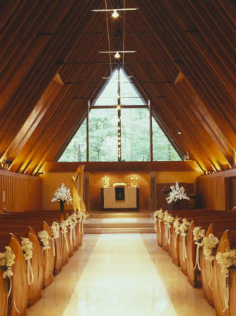 軽井沢の冬の結婚式星野リゾート 軽井沢ホテルブレストンコートの結婚式