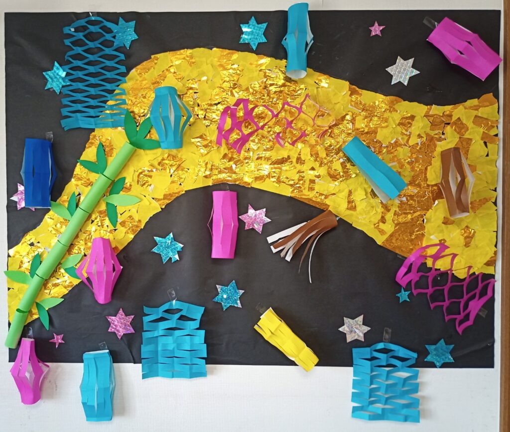 七夕製作〜つなぎ飾り〜壁面製作保育士さんと繋がりたい保育士七夕七夕飾り七夕製作メルカリ出品中TikTok