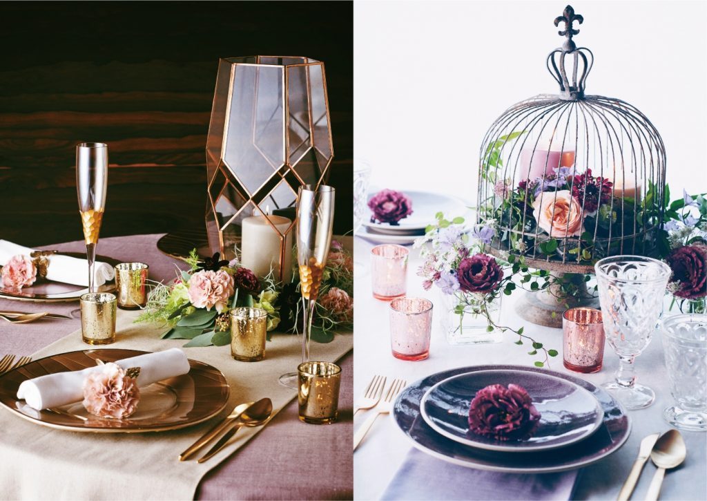 結婚式披露宴のテーブルコーディネート テイスト・季節別 おしゃれな実例23選みんなのウェディングニュース