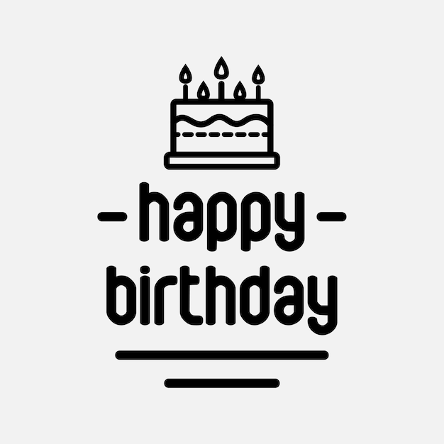 商用利用OK・フリー素材 誕生日記念配信ロゴ 3色セット-スコマド