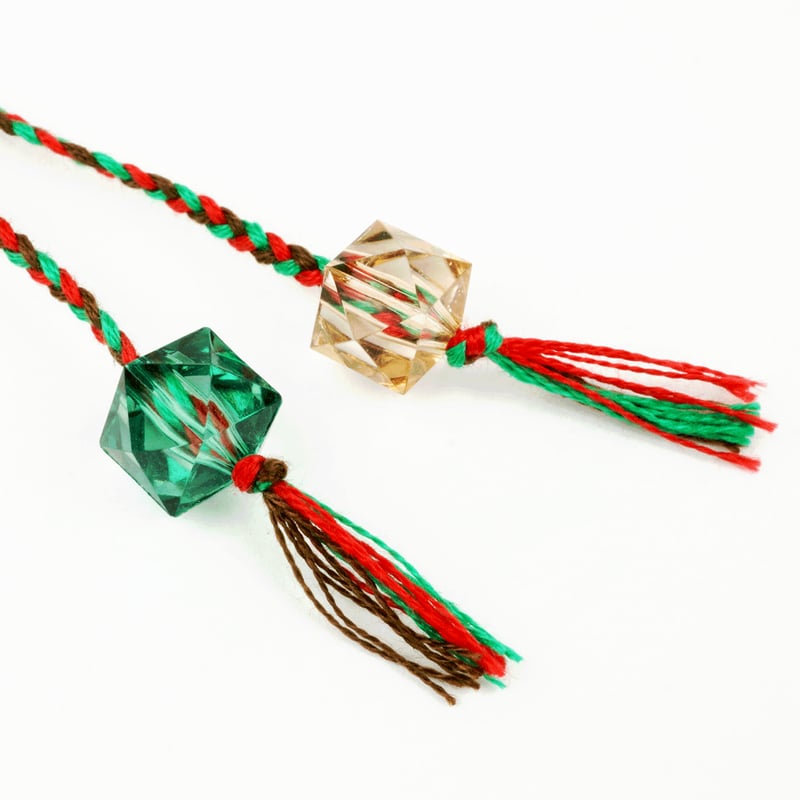 2点セット ハンドメイド White 2カラー ペア カップル ミサンガ Missanga