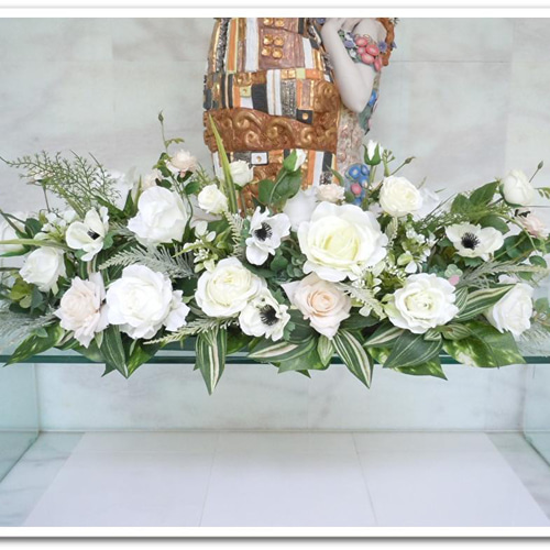 wedding☆ 結婚式結婚式コーデウェディング装花ウェディングフラワー高砂装花高砂装飾高砂高砂席ナチュラルウェディングナチュラルフラワー 披露宴披露宴会場コーディネート披露宴会場結婚式装飾結婚式装花披露宴装花プレ花嫁 テーブル