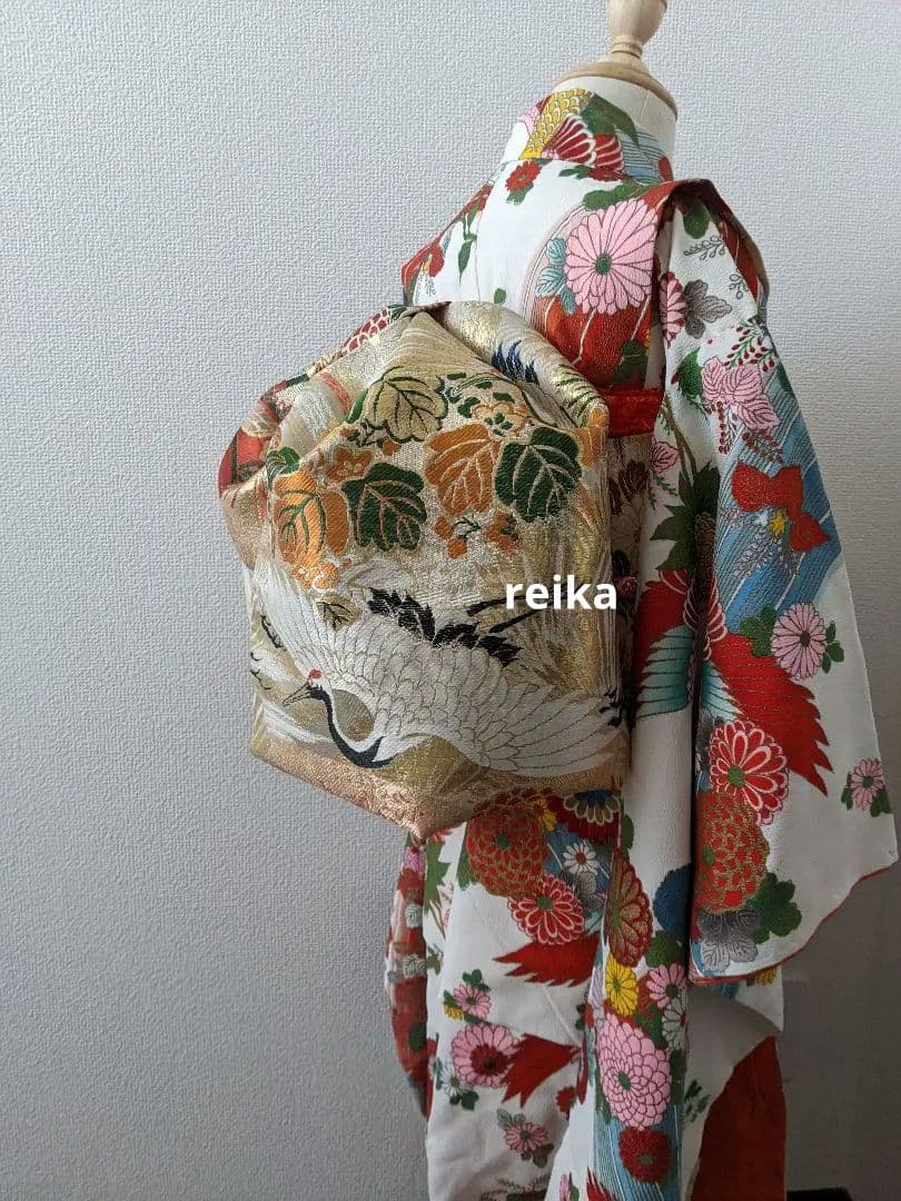 七五三 7歳 正絹着物 袋帯、長襦袢、小物セット 18ー11