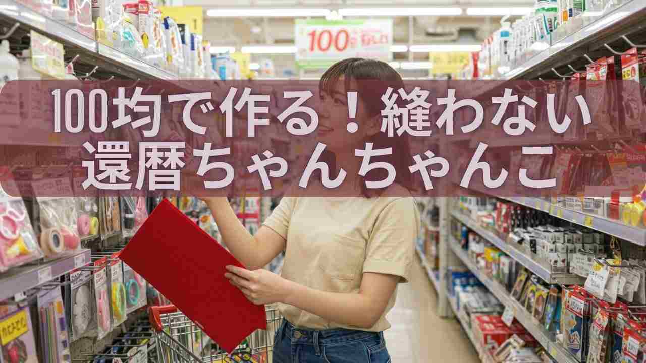 セリアで、赤いちゃんちゃんこ作りハンドメイドと旅行好きで夢いっぱいのシングルマザーのブログ