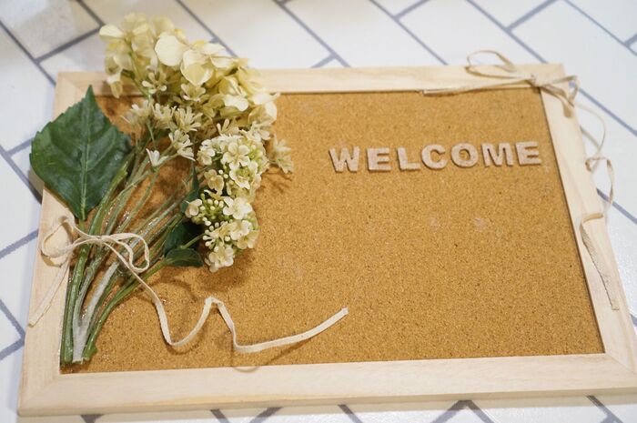手作りウェルカムボードの作品57選！RoomClip mag暮らしとインテリアのwebマガジン