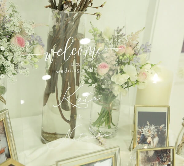 手作りウェルカムボード」アイデア集！手順やアレンジ法もご紹介 - ヒントマガジン ハンズネットストア