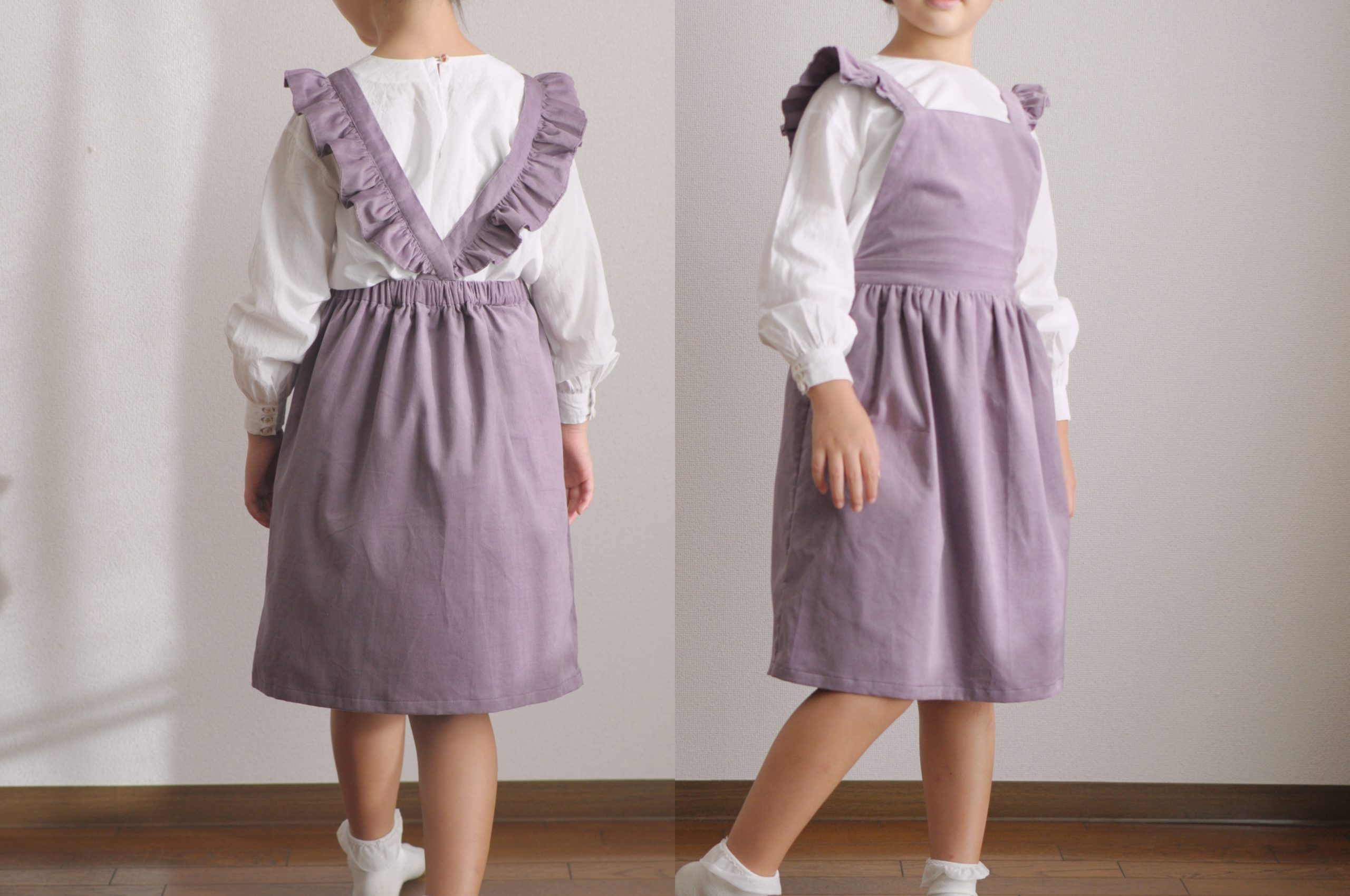 Aラインの子供用リバーシブルワンピースの作り方 – kokka-fabric.com