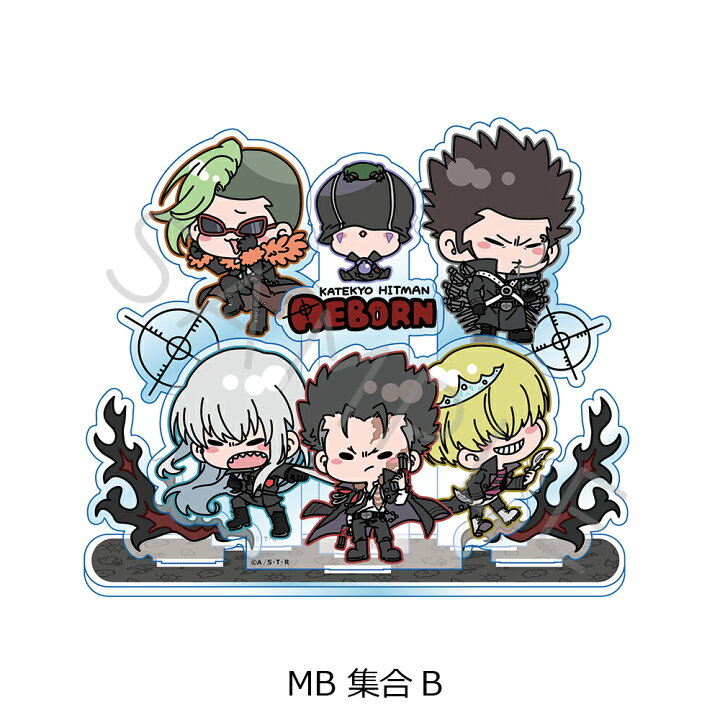 TVアニメ『家庭教師ヒットマンREBORN!』 アクリルスタンド リボーン＆沢田綱吉 獄寺隼人 山本武 雲雀恭弥 ランボ 笹川了平 六道骸 ディーノXANXUS スペルビ・スクアーロ ベルフェゴール＆マーモン レヴィ・ア・タン ルッスーリア 公認グッズ キャラクターグッズwoodgreen