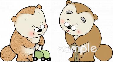 困惑する老夫婦のイラスト - ONWAイラスト