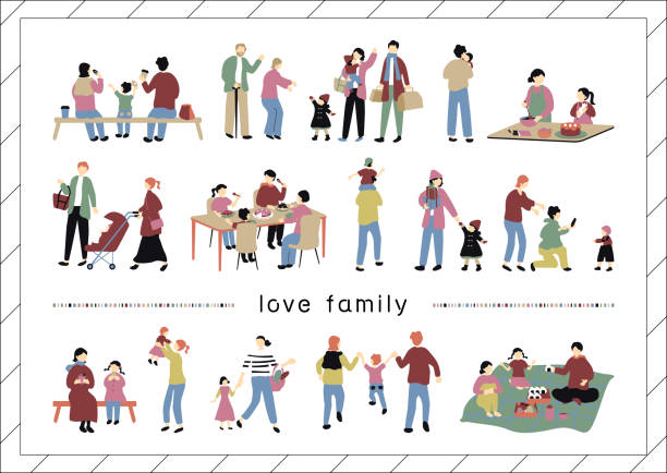 家族だんらんのイラスト 無料イラスト・フリー素材