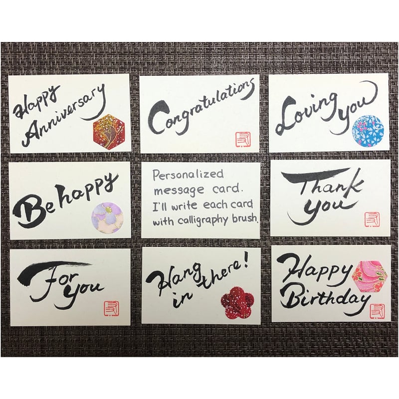 K-A メッセージカード サンキューカード 手書き お礼 クマ 雑貨・ステーショナリ