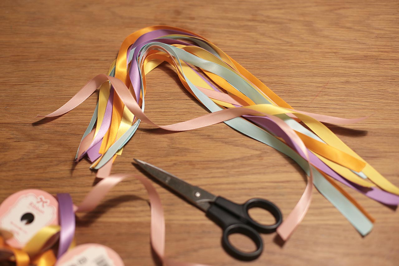 赤ちゃん向け無限引っぱりおもちゃの作り方