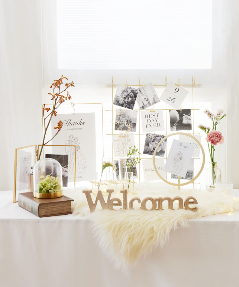 結婚式 SHEIN、セリア、ダイソーで購入したウェルカムスペースグッズを紹介！ - min Life