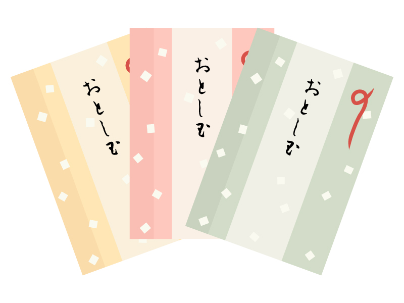 ぽち袋・祝儀袋・お年玉袋・イラストレーターの作るかわいいぽち袋・和道楽