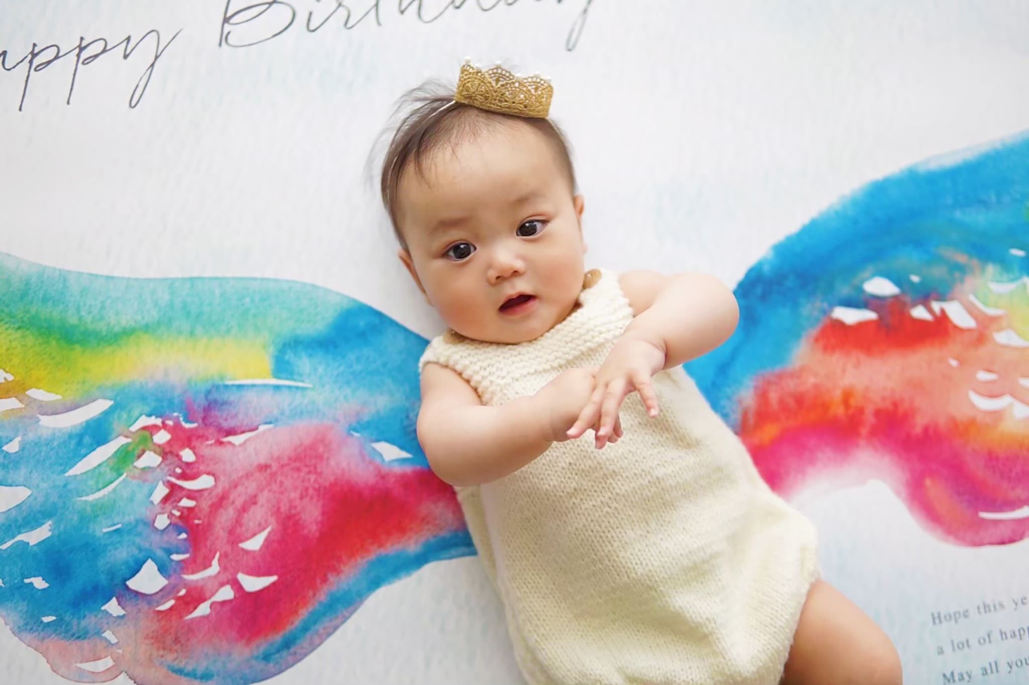 キューピーハーフバースデー 衣装 ロンパース