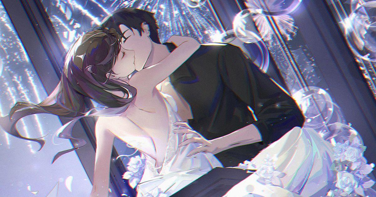 女性のほっぺにキスする男性 イラスト素材6976648- フォトライブラリ