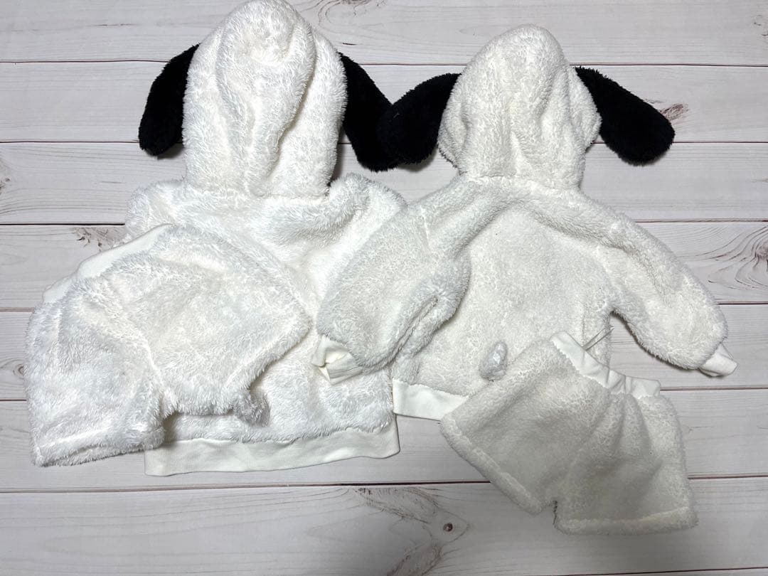 Amazon.co.jp:ピーナッツスヌーピー なりきり ロンパース フード付き ベビー コスチューム カバーオール スヌーピー'23 80: ファッション