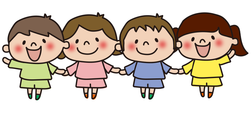 喜ぶ幼稚園児 男の子と女の子 のイラスト無料で使えるイラストサイト – フリー素材Illustrator Factory