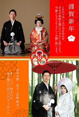 報告はがきふうせんWEBで簡単手作りできるココサブの結婚報告はがき、年賀状、出産報告はがき、新居のご案内