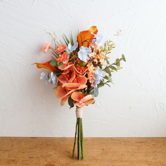 ウェディングブーケ 結婚式ブーケ オレンジ