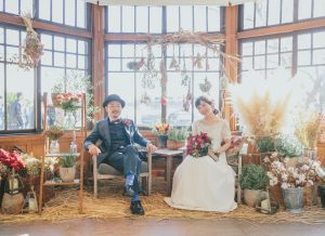 旧古河邸ロケーション＋屋内庭園スタジオプランフォトウェディング・前撮り・結婚写真