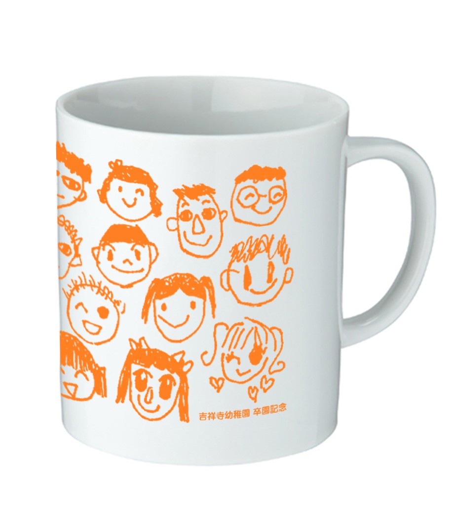 卒園マグカップ・みらいの夢マグ・手つなぎバッグ・グッズ手つなぎの卒園・卒業・記念品プリントロビン：Tシャツやトートバッグ・巾着のオリジナルプリントが激安