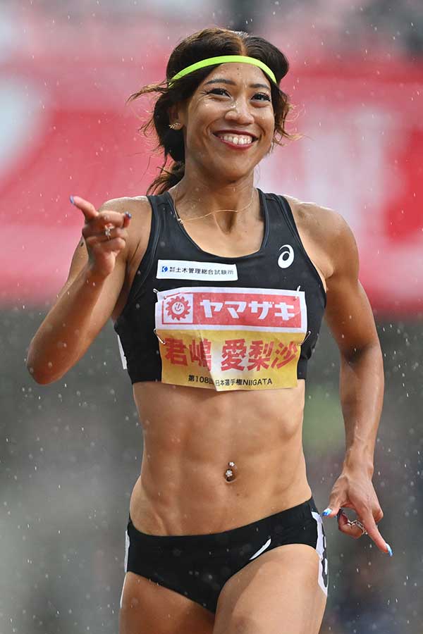 二刀流！アスリート社員の君嶋 愛梨沙 2021年シーズンの日本グランプリシリーズ種目別（女子100ｍ）で初チャンピオンに！  年間シリーズ中には、３度の自己ベストを更新