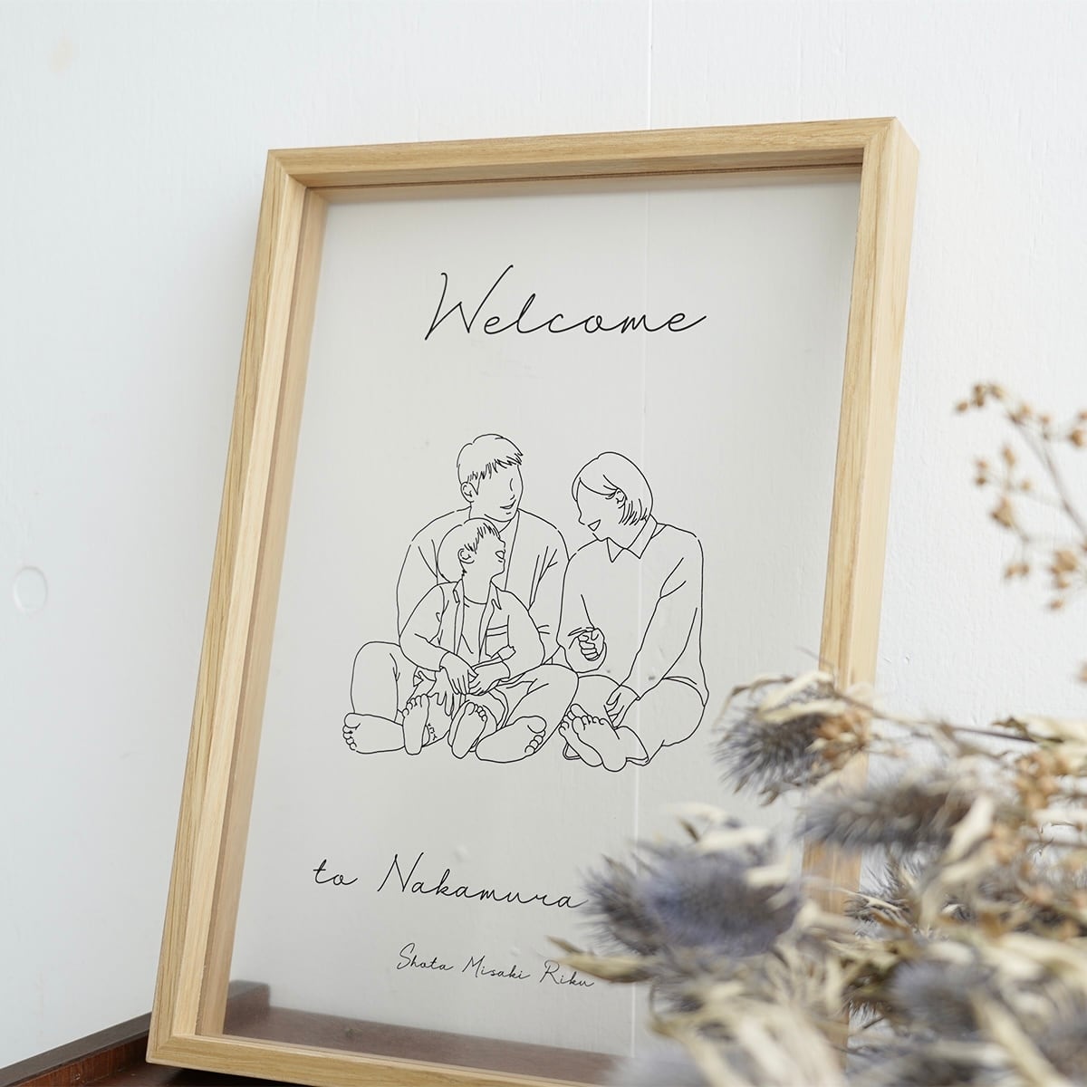 可愛い家族の似顔絵」オーダーメイド イラスト アート 絵画 還暦 結婚 - メルカリ