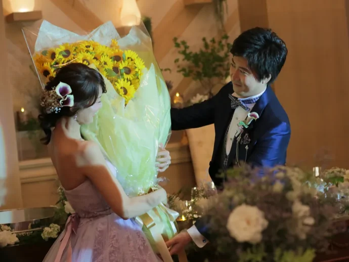 消防士の素敵な結婚式入場シーン✨