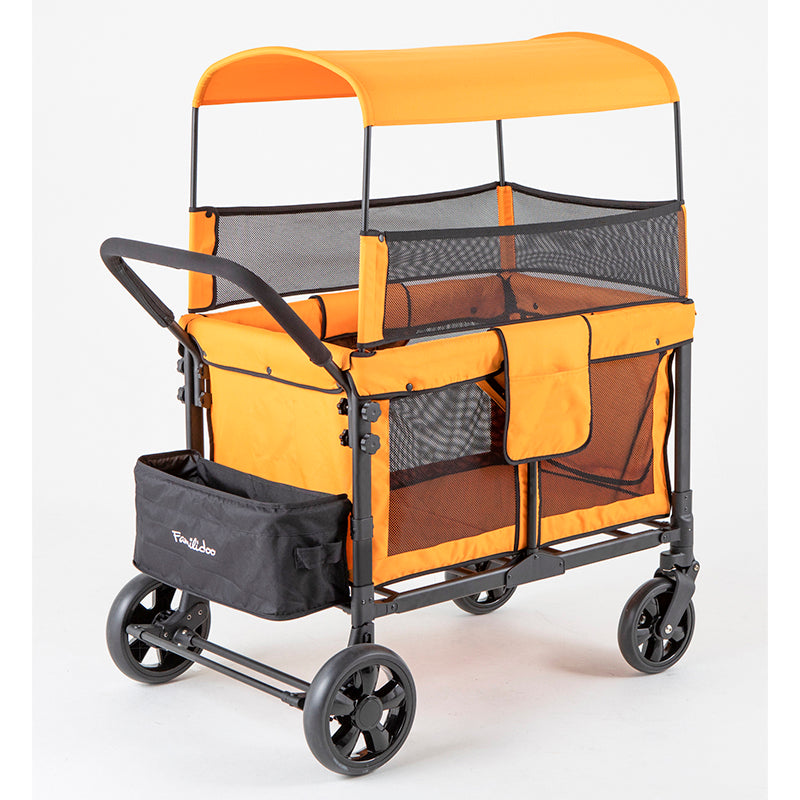 楽天市場在庫有り Pompolarr ポンポラー N ワゴン ホワイトフレーム 2人乗り ストローラー キャリーワゴン ベビーカー 双子用キャノピー 大型ホイール ストローラーワゴン 収納 アウトドア お散歩 荷物 公園 保育園 幼稚園 保育所 : BBR-baby 1号店Pompolarr