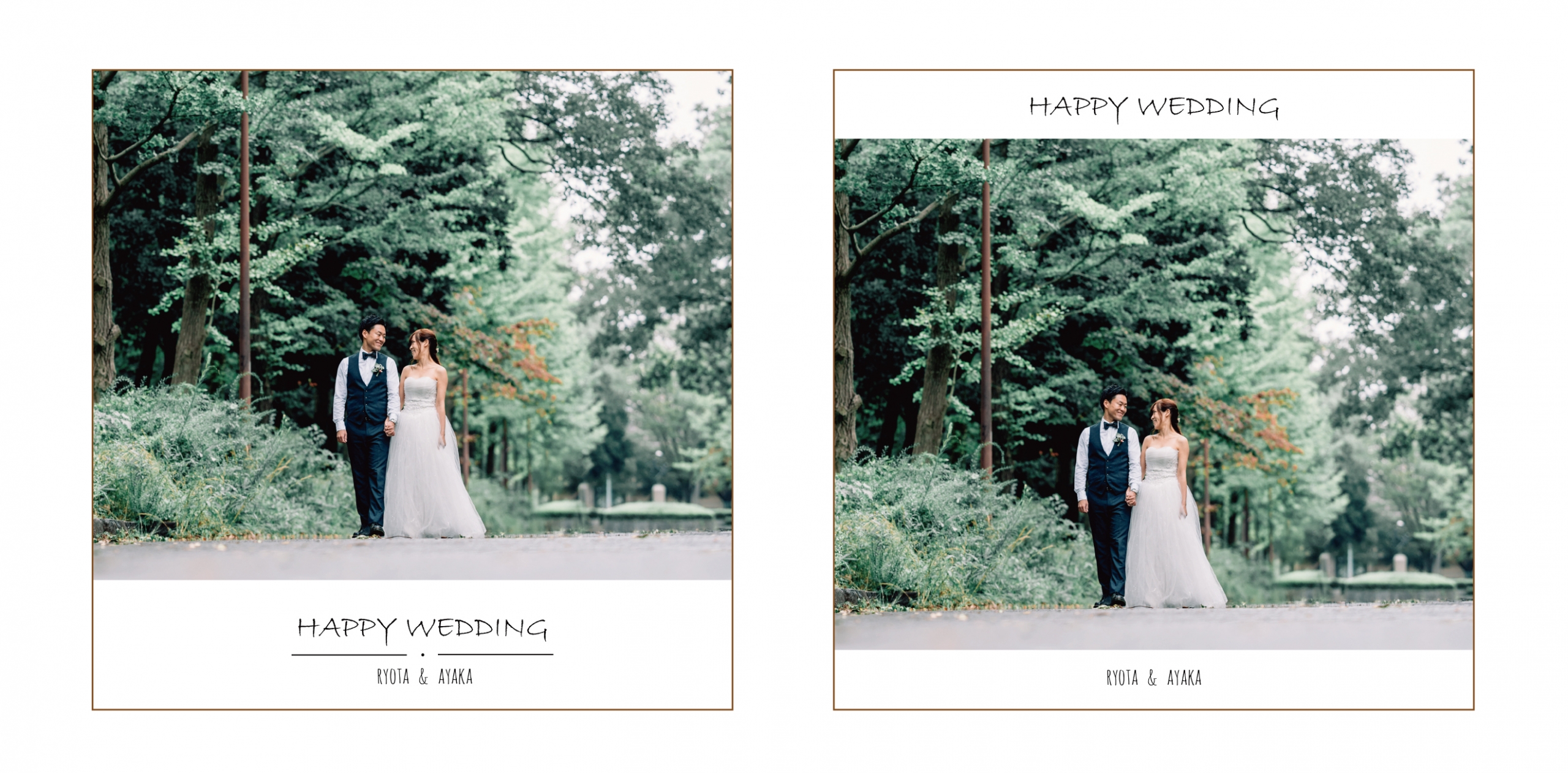 選べる表紙の例結婚式アルバム作成 -アルバムカフェ