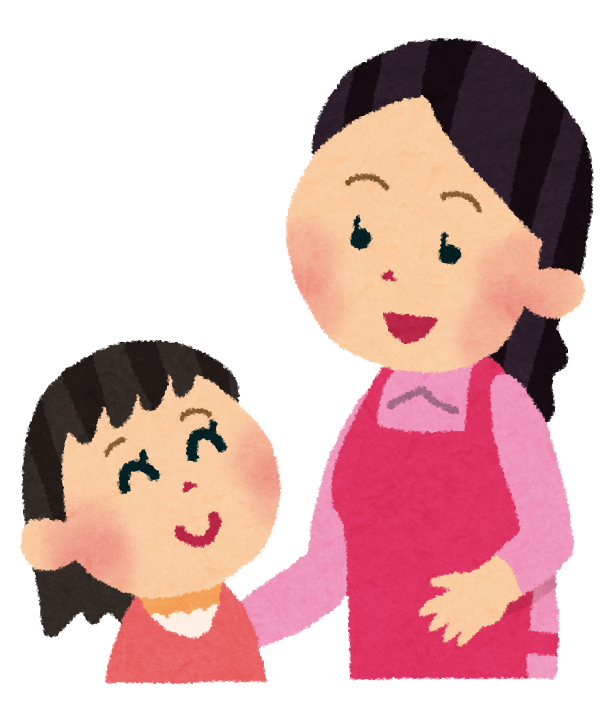 子供を褒めるお母さんのイラスト素材243011943- イメージマート