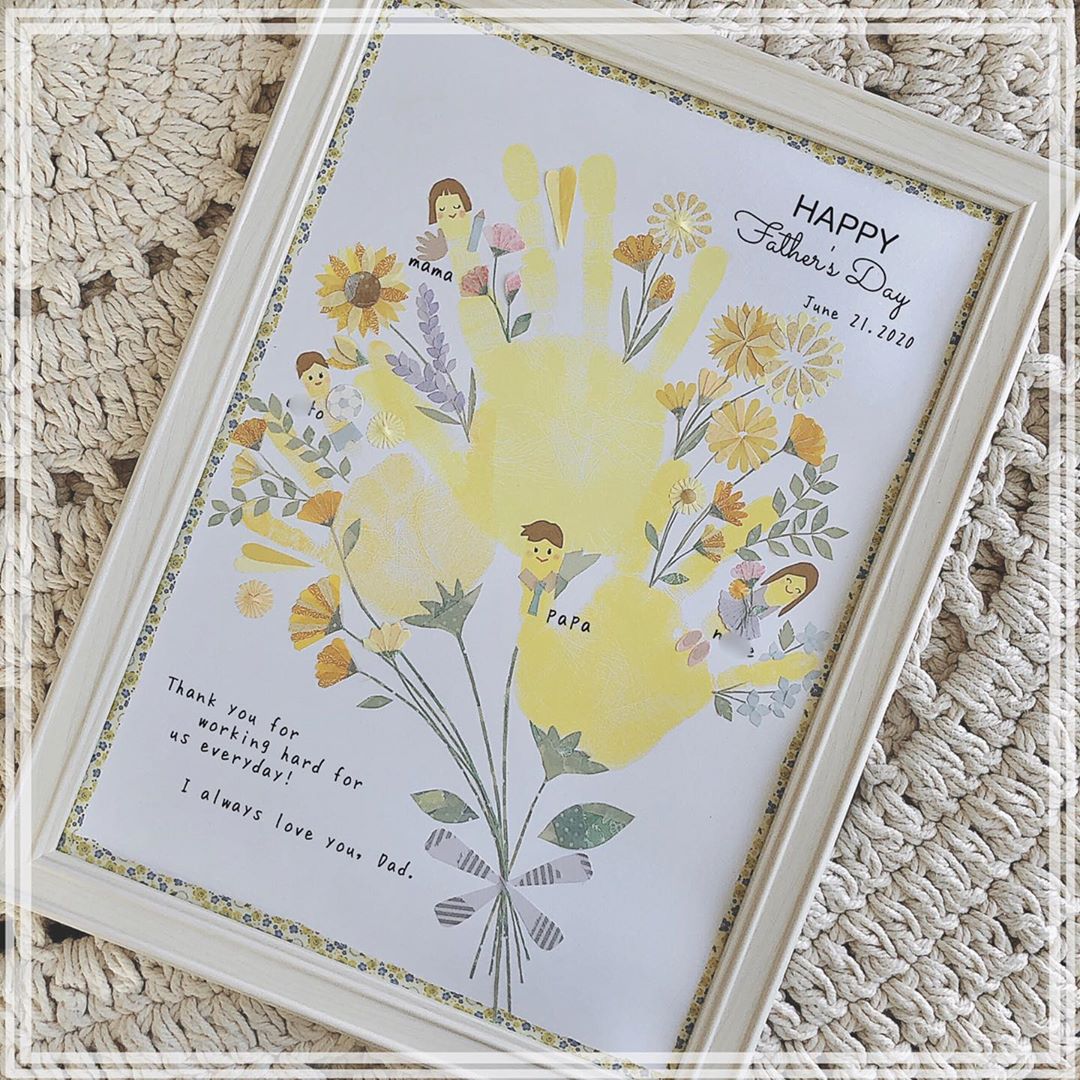 P3 写真入り ハンカチ 手形 フラワーアート写真入りハンカチ 手形アート 足型アート 手型 足形 赤ちゃん ベビー 写真プリント フラワーアート花 フラワー 出産祝い 記念品 オリジナル ギフト プレゼント 誕生日 フルカラー プリントタオルユーユ