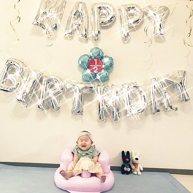 ダイソー バースデー飾りの商品を使ったおしゃれなインテリア実例RoomClip ルームクリップ