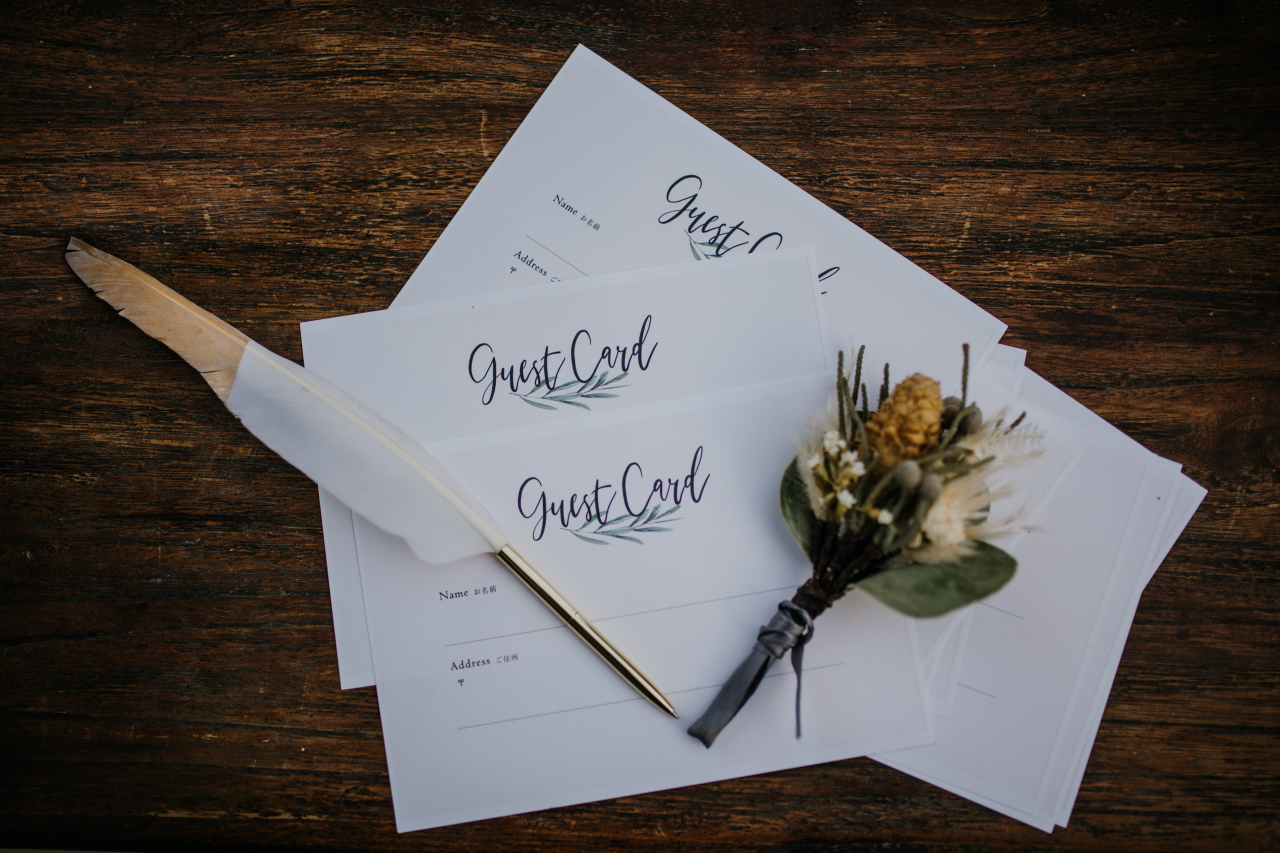 結婚式ゲストカード芳名帳招待状