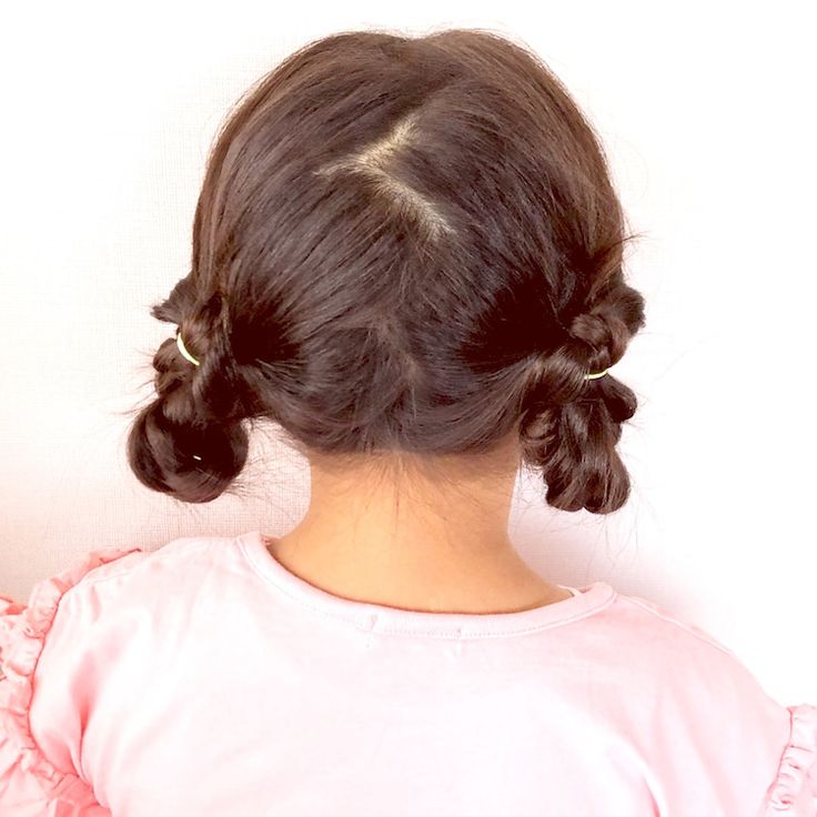 ゴムだけでできる子供のヘアアレンジ〜お団子三つ編み : もにもにもも の すもももも〜ハンドメイドと料理と子育て