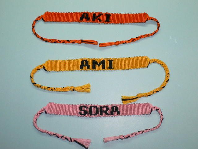 Yahoo!オークション - 445 ミサンガ カイト 名前入り KAITO 水色 白 ス